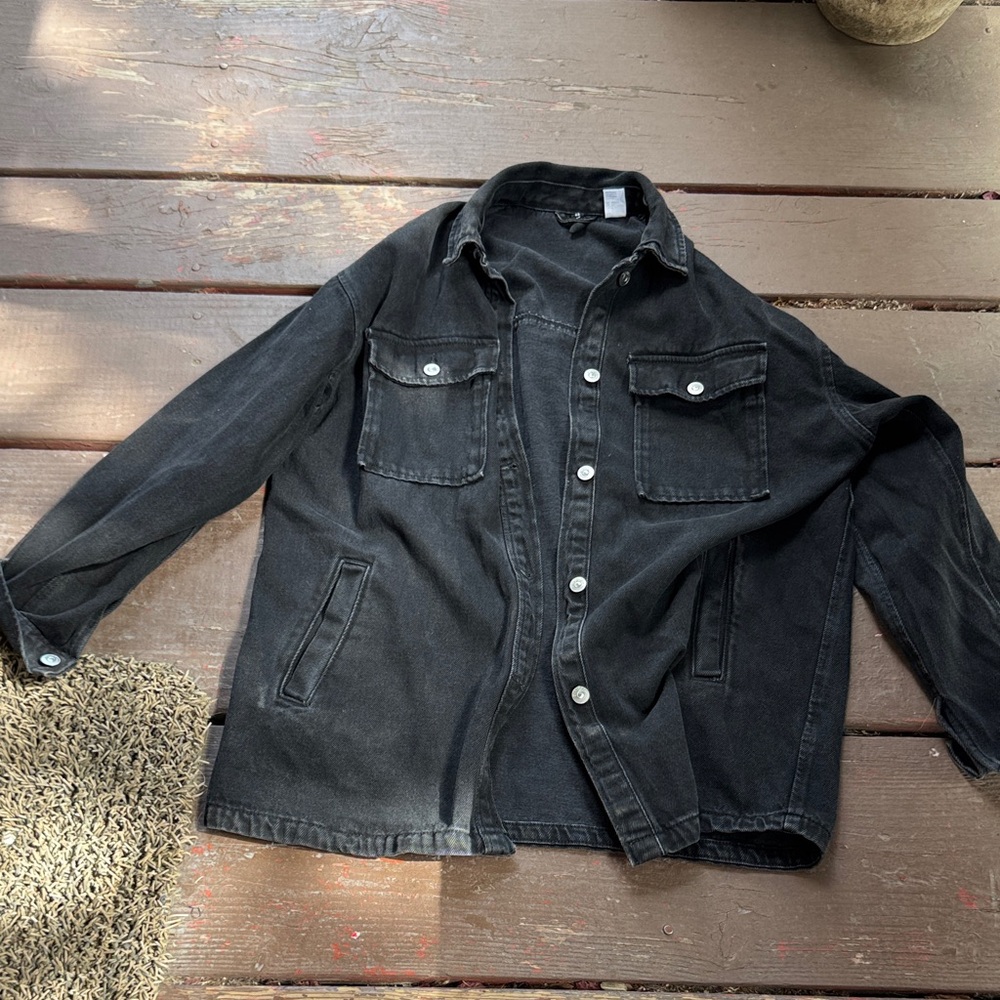 Divided Charcoal Shirt Jacket